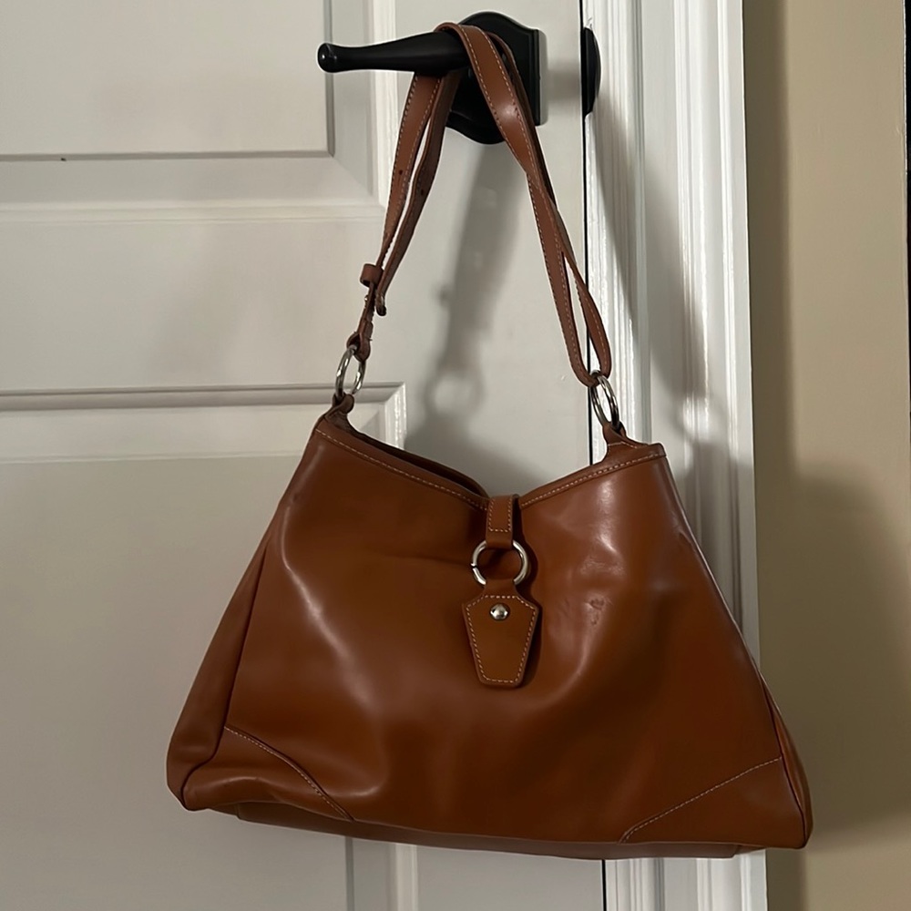 Coccinelle Brown Leather Bag Made in Italy